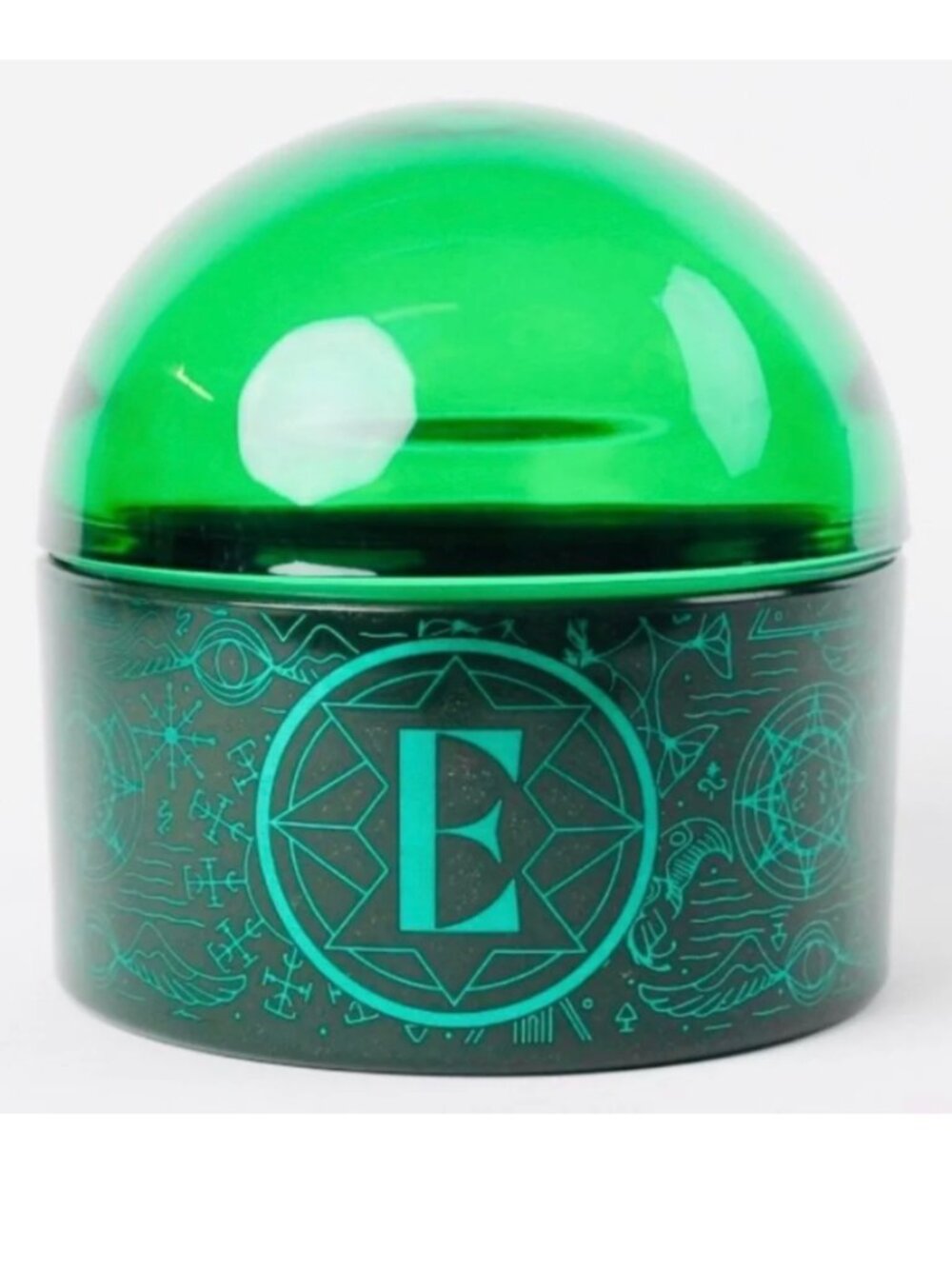 NWT Target Bullseye Playground Wicked Green Elphaba Witch Glass Container